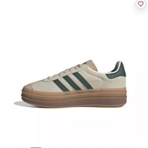 Brand New adidas Originals Gazelle Bold "Cream White/Green" Women's Shoe